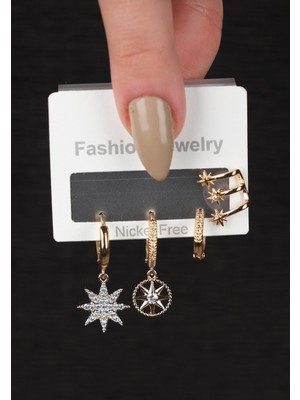 Normadia Renk Atmaz Garantili Çelik Küpe, Faturalı ve Dayanıklı Tasarım