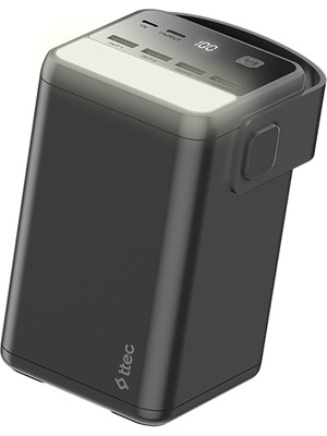 Ttec ReCharger Extreme LCD 60.000mAh PD 65W LED Fenerli Taşıma Kollu Taşınabilir Hızlı Şarj Aleti Siyah 2BB272S