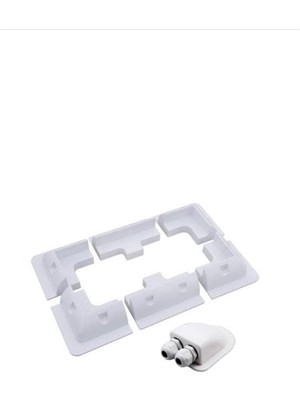 Özbience Tekne ve Karavan Için 7 Parçalık Beyaz Güneş Paneli Montaj Seti