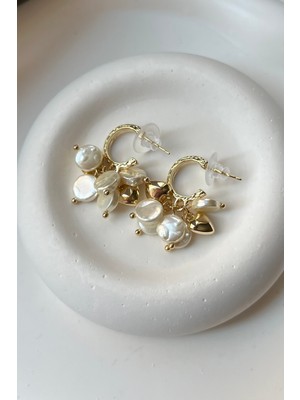 Normadia Ince ve Şık Inci Küpe, Zarif Takı Aksesuarı, Günlük ve Özel Kullanıma Uygun