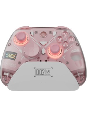 Aolion K20 | Hall Efect Kablosuz Oyun Kolu, Rgb Şarj Istasyonlu, 3 Modlu Hassas Tetik, Drift Önleyici Joystick, Değiştirilebilir D-Pad, Kablosuz Bluetooth 2.4g Pc Konsol Uyumlu