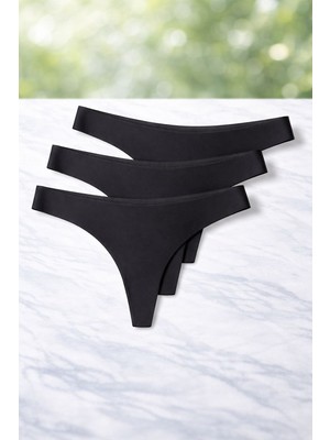 HK Underwear 3'lü Lazer Kesim Tanga Külot