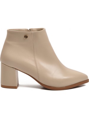 Pierre Cardin Krem Kadın Bot PC-54984 Z