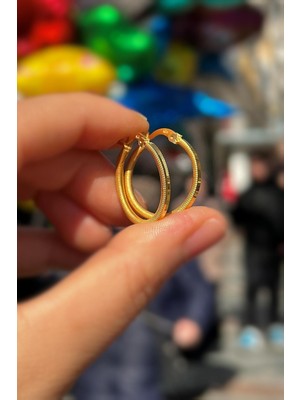 Normadia Gümüş Halka Küpe, 2 cm Iç Çap, Şık ve Zarif Takı Seçeneği