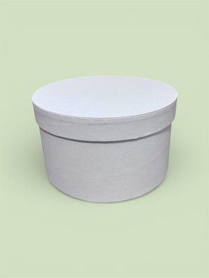 Hediyelik Silindir Kutu- Beyaz