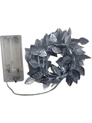 Hediye Bahçesi 3 Metre Yaldızlı Gümüş LED Işık