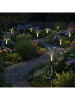 Hediye Bahçesi 2 Adet Saçak Model Sensörlü Solar Bahçe Lambası