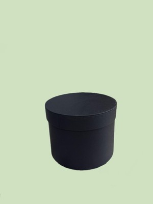 Hediyelik Silindir Kutu-Siyah-Küçük