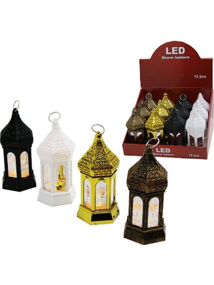 Hediye Bahçesi Ramazan Temalı Büyük Altıgen Kapalı Kubbe LED Lamba