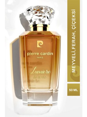 Pierre Cardin Lumiere EDP Kadın Parfüm 50 ml|Çiçeksi|Şeftali, Yasemin, Greyfurt, Portakal Çiçeği, Karamel, Misk