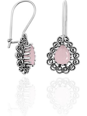 Normadia Elmas Taşlı Gümüş Küpe, Zarif ve Şık Takı, 925 Ayar Gümüş Tasarım