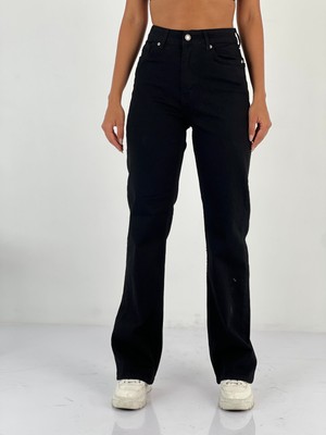 Miss Poem Kadın Yüksek Bel Bol Paça Jean Pantolon