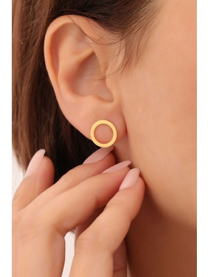 Normadia 925 Ayar Gümüş Çember Küpe, 9.50 mm Çap, Şık ve Zarif Tasarım