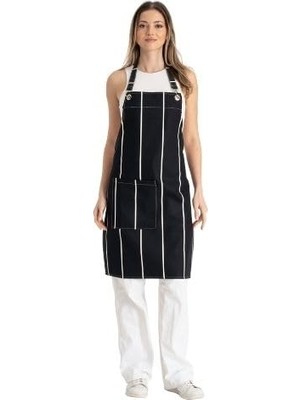 Hepta Collection Enoteks Büyük Cepli Mutfak Önlüğü, Yetişkinler Için Siyah Önlük, Erkekler Kadınlar Için Pişirme Önlü