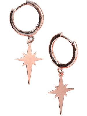 Normadia Kadın 925 Ayar Gümüş Kuzey Yıldızı Küpe, Şık ve Zarif Takı