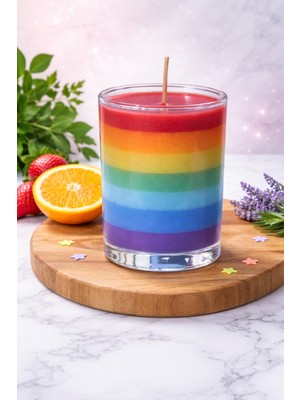 Gökkuşağı Doğal Soya Wax Meyve Kokulu