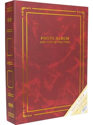Hepta Collection Rabsev 15X21CM 200 Fotoğraf Kapasiteli Ciltbezli Lüks Fotoğraf Albümü Bordo