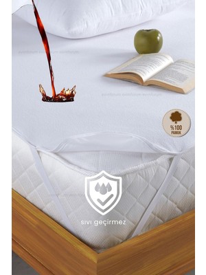 Hepta Collection %100 Pamuk Su Sıvı Geçirmez Köşe Lastikli Alez Tek Çift Bebek Park Yatak Koruyucu Alez (100 x 200)