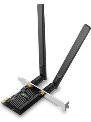 Tp-Link Archer TX10E | AX900 Wi-Fi 6 Bluetooth 5.3 Pcıe Adaptör | 887 Mbps Çift Bant Hız | Mu-Mımo & Ofdma | Çift Harici Anten | Wpa3 Güvenlik | Masaüstü Pc Dahili Ağ Kartı