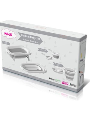 Kayem Kay Katlanır Küvet Seti Gri 658474