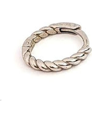 Normadia 925 Ayar Gümüş Erkek Halka Küpe, 1cm, Şık ve Şık Tasarım