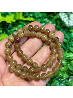 Taş Uzmanı Küre Labradorit Renkli Kuvars Taşı 8 mm
