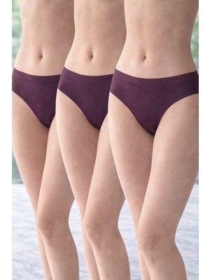 HK Underwear Bayan Lazer Kesim Bato  Bikini Külot 3’lü Set