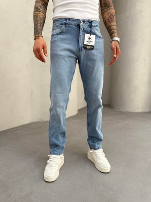 KağanKY Açık Mavi Likralı Regular Fit Jean