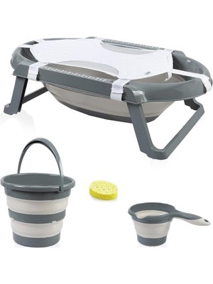 Kayem Kay  katlanır Banyo 5'li Küvet Seti 596 Antrasit 658474