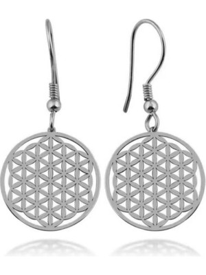 Normadia Şık Gümüş Çiçek Modeli Küpe, Zarif ve Parlak Tasarım