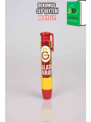 Galatasaray Temalı Dekomus Cep Defteri Hediyeli Mekanik Roket Silgi Çocuklar İçin Eğlenceli