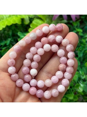 Taş Uzmanı Küre Kunzit Renkli Kuvars Taşı 8 mm