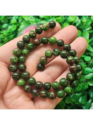 Taş Uzmanı Küre Unakit Renkli Kuvars Taşı 8 mm