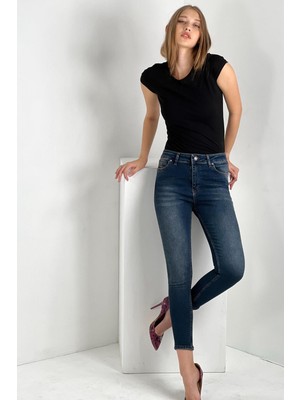 Miss Poem Kadın Yıkamalı Skinny Jean - Tint