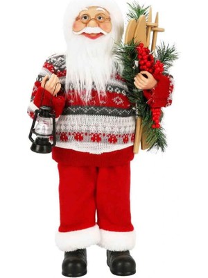 Lunirawear Lunı Gaz Lambası Taşıyan Noel Baba Dekoratif Biblo 46 cm 968547