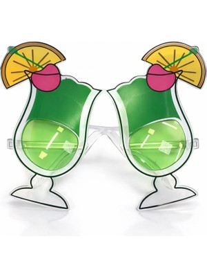 Marsilyan Yeşil Kokteyl Bardak Parti Gözlüğü