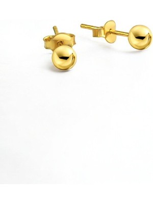 Normadia 925 Ayar Gümüş Top Küpe, Şık ve Zarif Takı Seçeneği