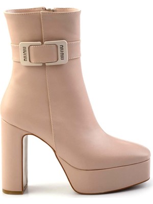 Harley Davidson Bej  Kadın Bot & Bootie K02227175009