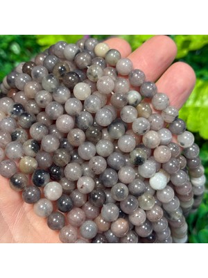 Taş Uzmanı Küre Labradorit Renkli Kuvars Taşı 8 mm