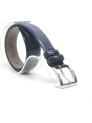 N Trend Lacivert 3 cm Klasik Metal Tokalı Rugan Erkek Çocuk Kemer