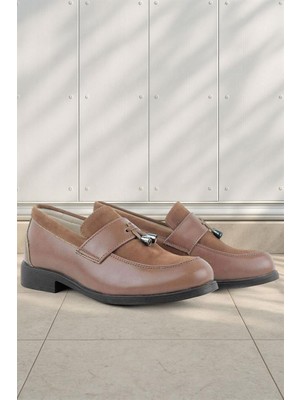 Rakerplus Taba Klasik Loafer Erkek Çocuk Ayakkabı