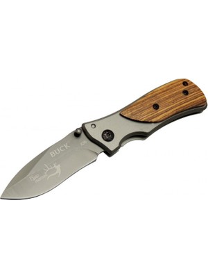 Buck Tek İşlev Küçük Ceplik 15 cm Gül Ağacı Saplı Ahşap Kasa Özellikli Çakı