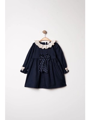 Joy Kids Fisto Yakalı Gabardin Bebek Elbise (6-24 Ay)