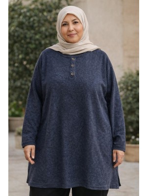 Cng Moda Büyük Beden Yumoş Kışlık Anne Bluzu