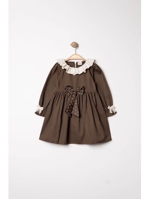 Joy Kids Fisto Yakalı Gabardin Bebek Elbise (6-24 Ay)