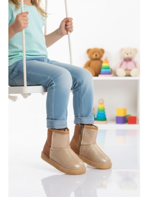 Aspor Taba Simli Kız Çocuk Düz Bot