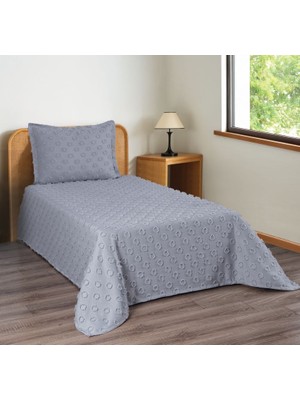 D'niss Home Ponpon 2 Parça Tek Kişilik Yatak Örtüsü