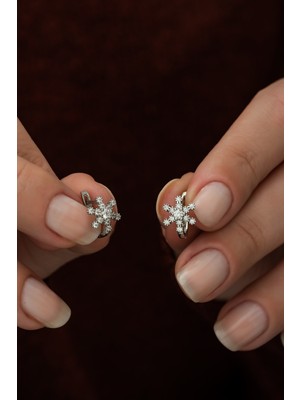 Normadia 925 Ayar Gümüş Kadın Küpe, Zarif ve Şık Takı, Hediye Alternatifi