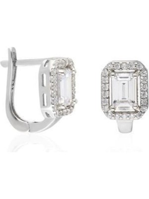 Normadia Kadın Gümüş Taşlı Klipsli Küpe, Şık ve Zarif Aksesuar Seçeneği