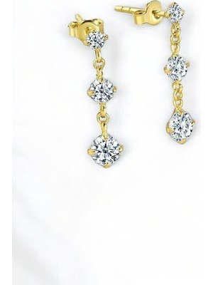 Normadia 925 Ayar Gümüş Sallantılı Model Çivili Küpe, Zarif ve Şık Tasarım